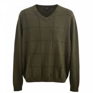 Vintage Saddlebread Green textured sweater. Size Large